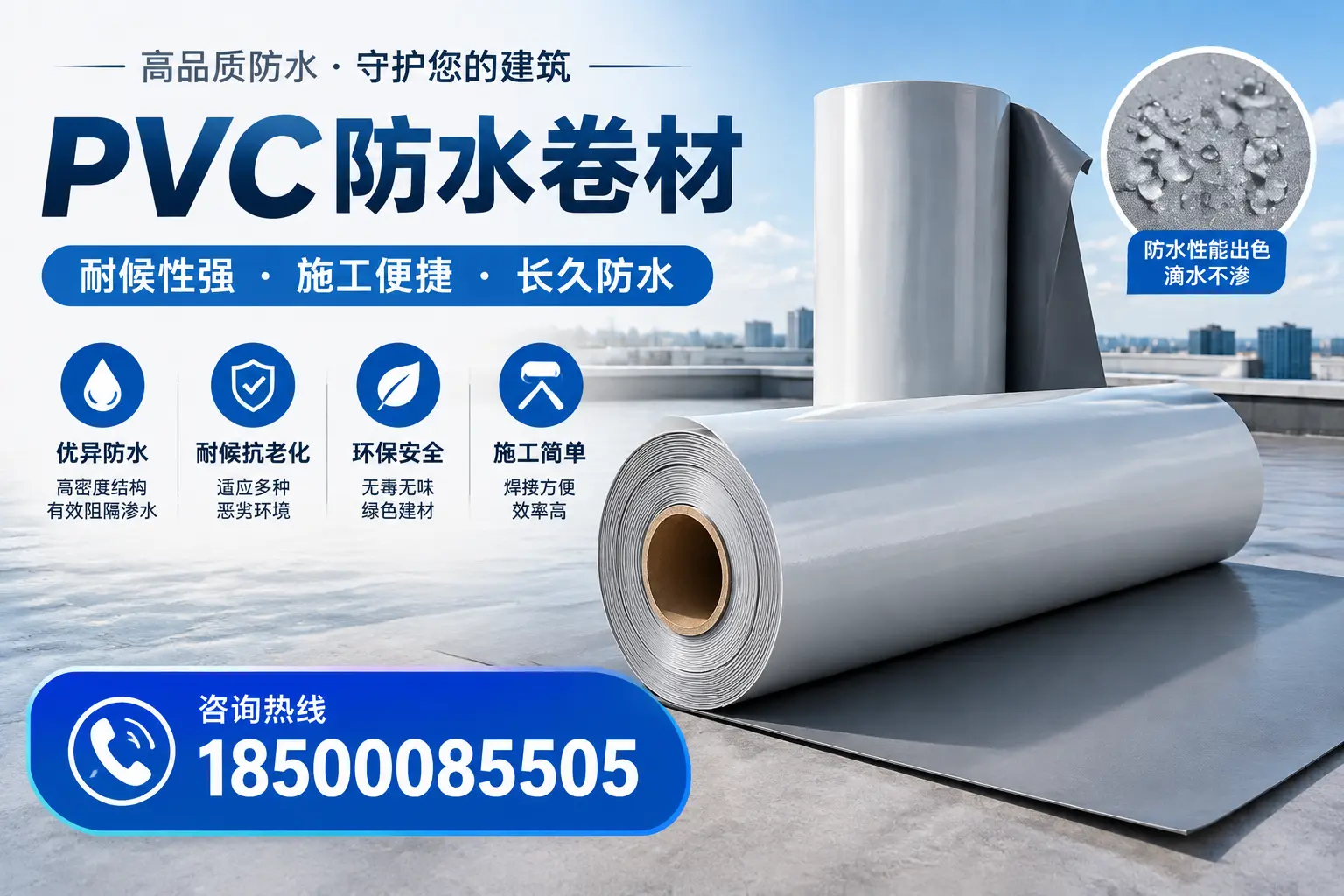 pvc防水卷材在武威的行业应用前景分析